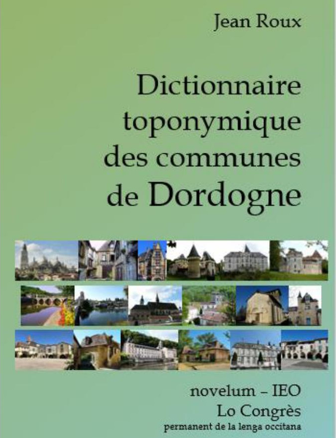 Dictionnaire Toponyme des Communes de Dordogne