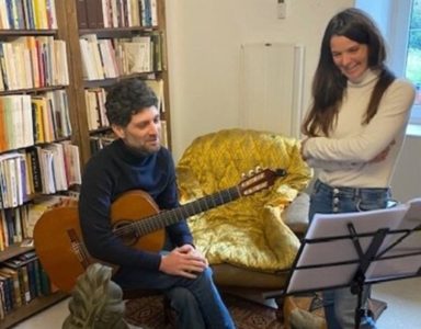 Pauline Kamakine e Primaël montgauzi son a enregistrar un album de poesia cantada!