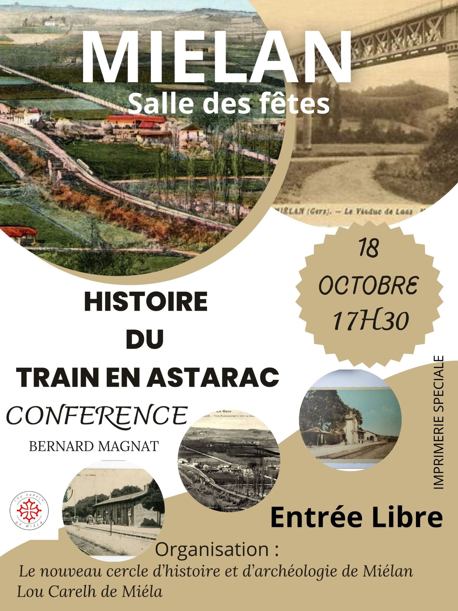 Conférence à Miélan : Histoire du train en Astarac