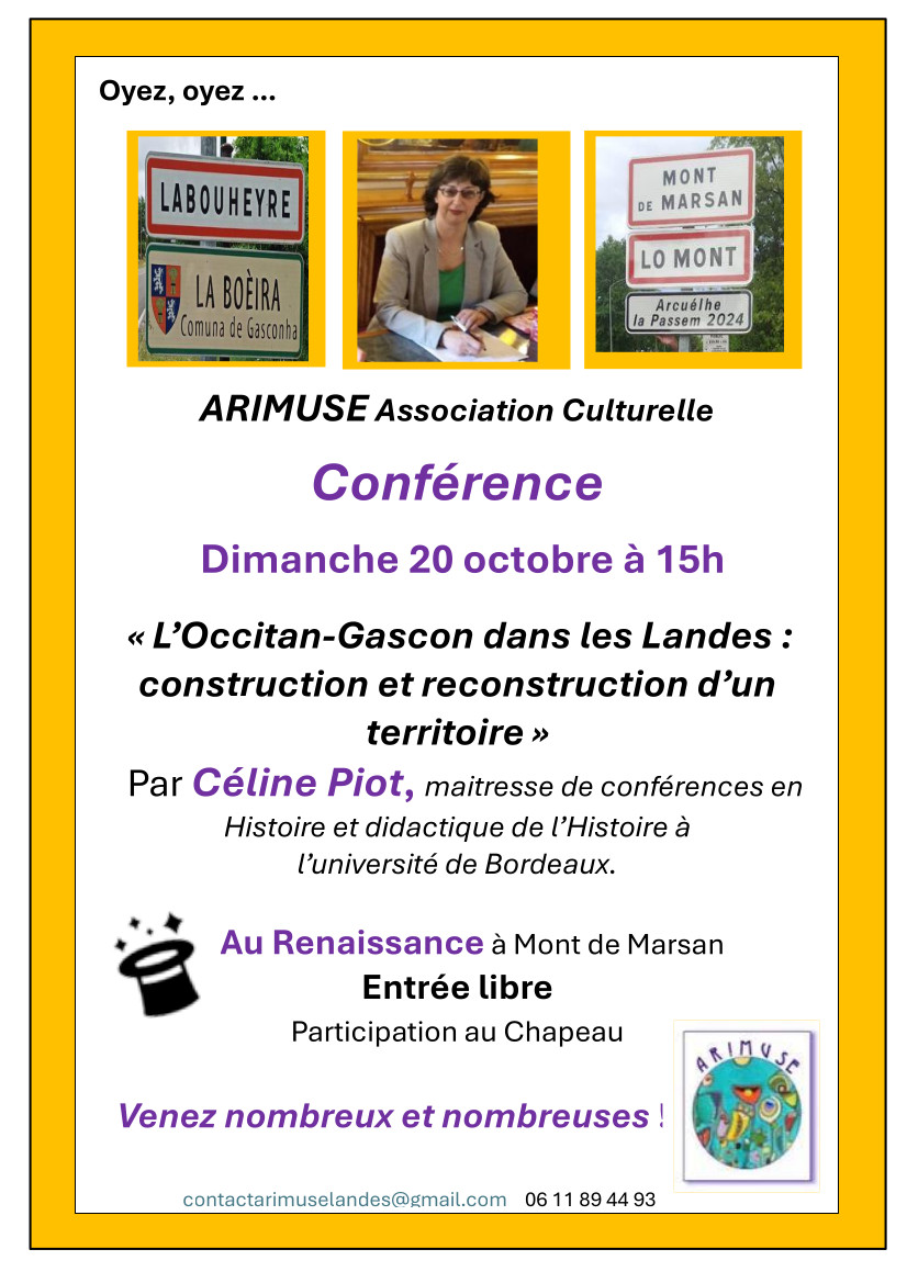 Conférence à Mont-de-Marsan sur la langue occitan-gascon