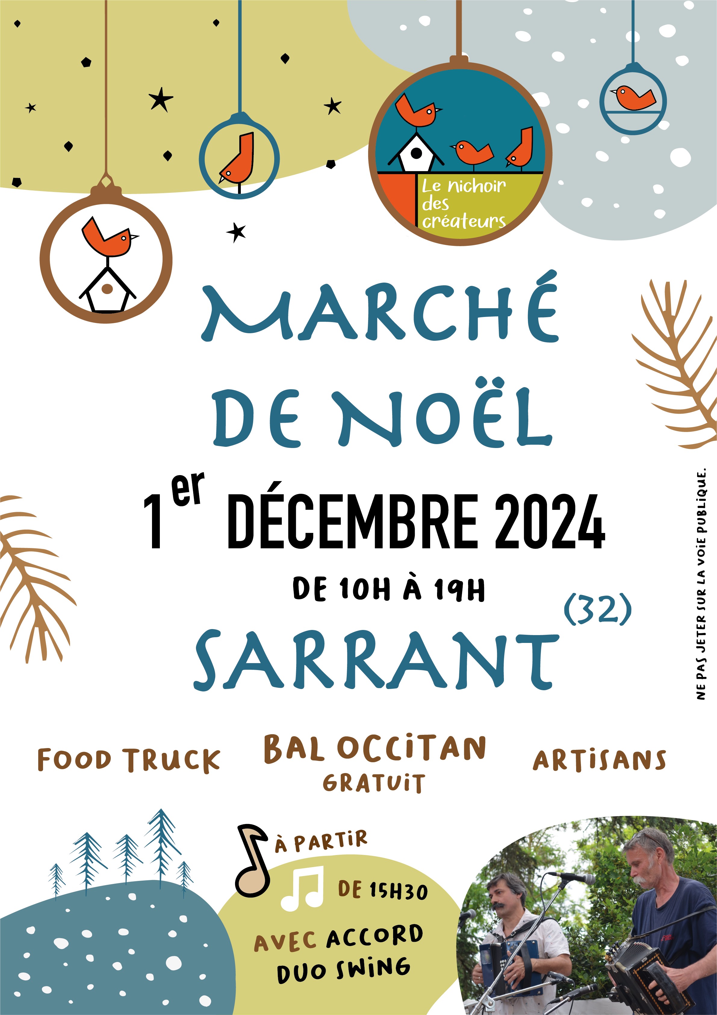 Bal occitan et marché de Noël à Sarrant