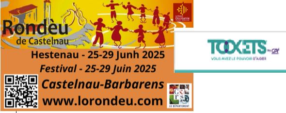 L’asso Lo Rondèu de Castelnau peut recevoir vos tookets (caisse Pyrénées Gascogne du Crédit Agricole)