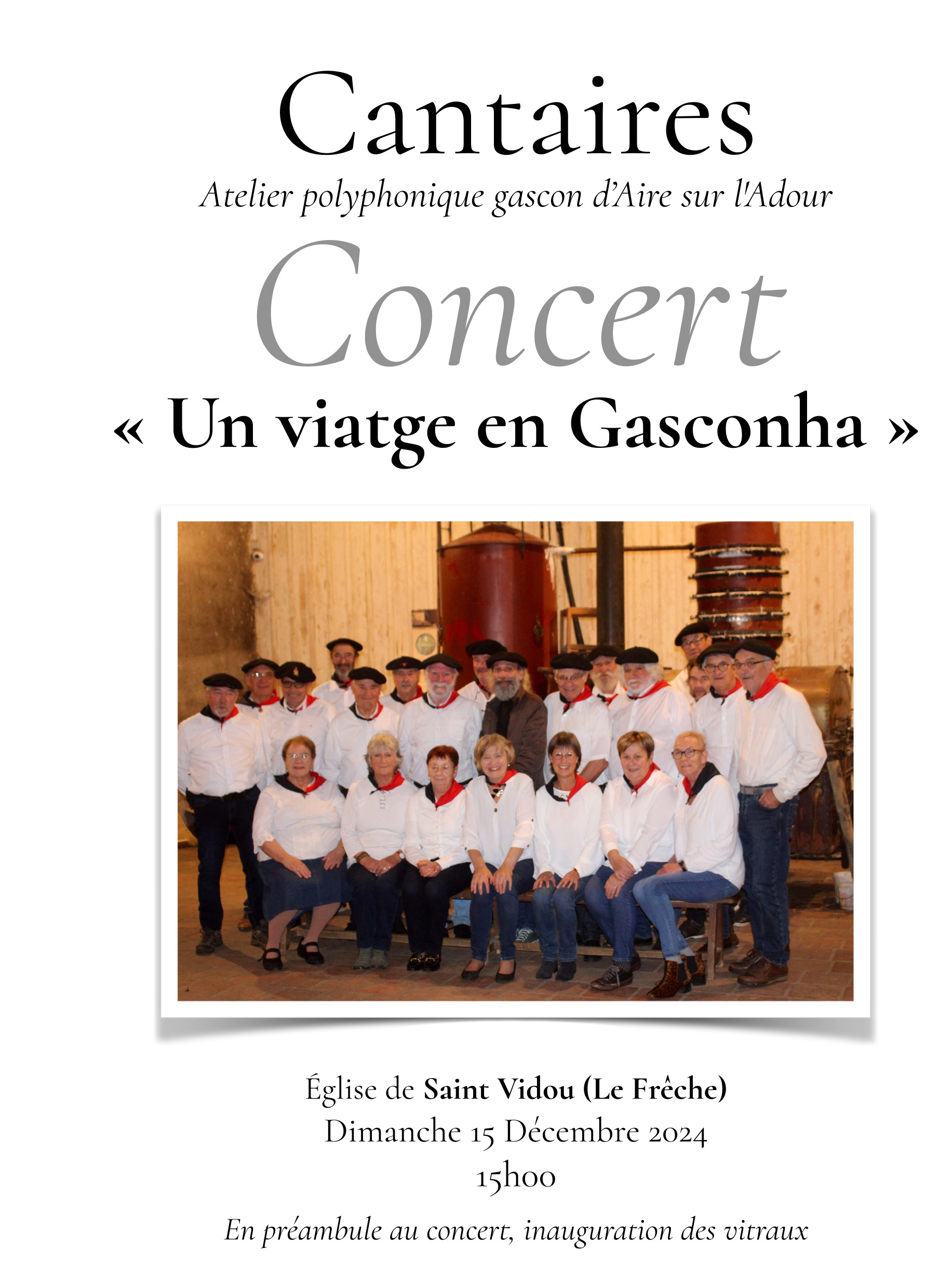 Concert – Cantaires « Un viatge en Gasconha »