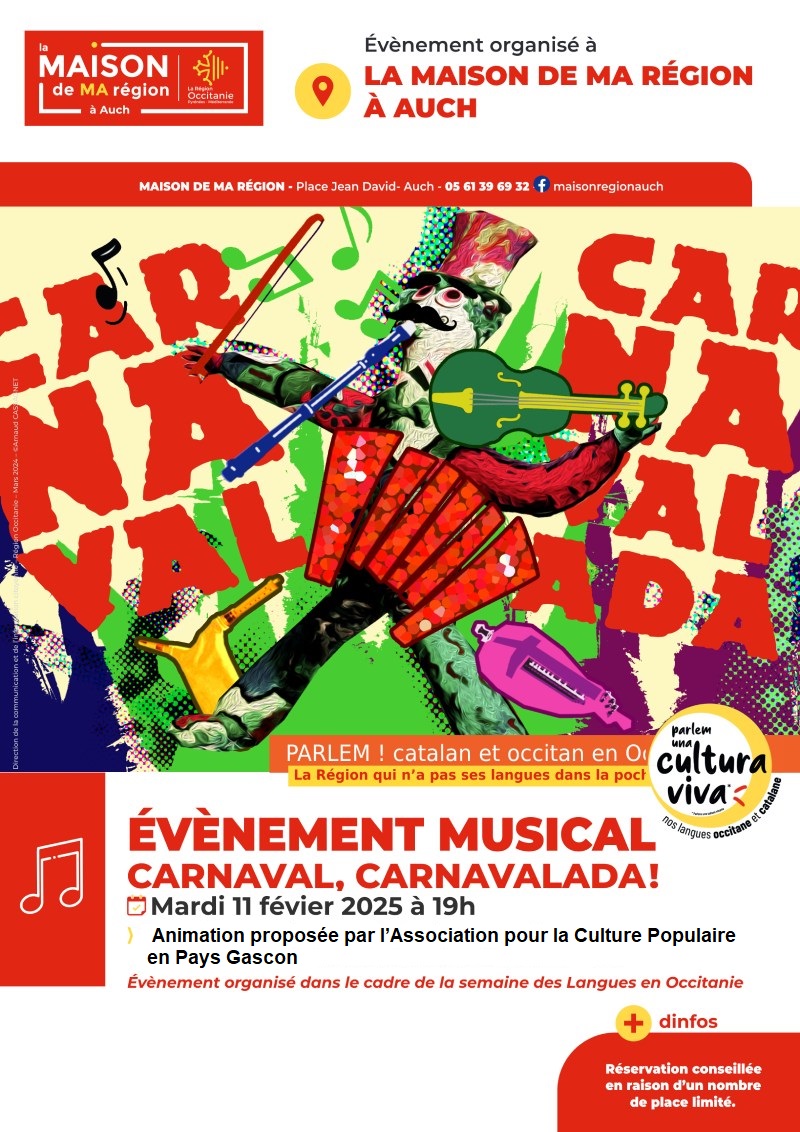 Carnavalada – Evènement Musical à Auch – Offert